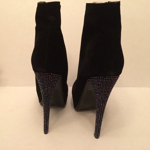 Black Heel Booties - Picture 3 of 12